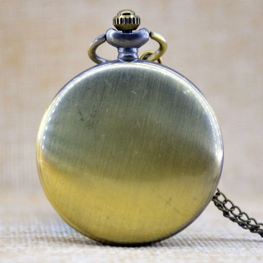New Arrivals Bronze 111 Steampunk Quartz Pocket Watch Analog Pendant Necklace Mens Womens &amp Fob Watches Gifts Big | Наручные часы