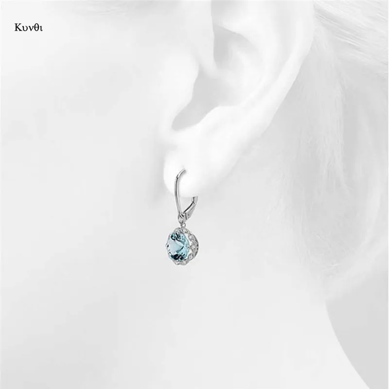 Классический изысканный серебристый цвет ослепительный светильник с синими