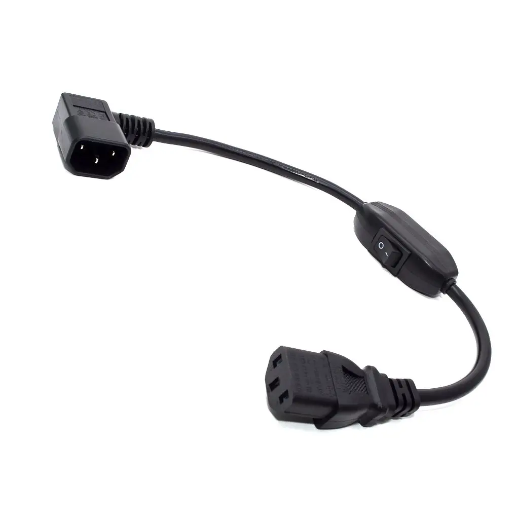 IEC 320 PDU C14 штекер C13 Женский удлинитель Переключатель шнур питания конвертер с 10A