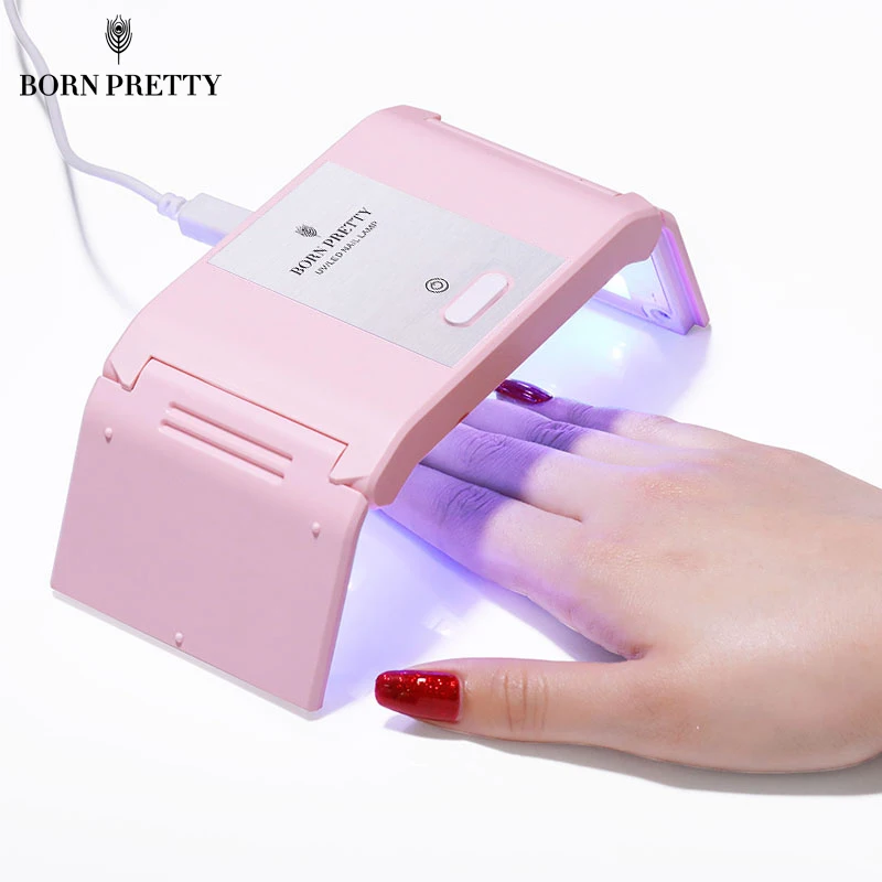 Складная УФ светодиодная лампа для сушки ногтей BORN PRETTY 24 Вт 12 светодиодов цвет