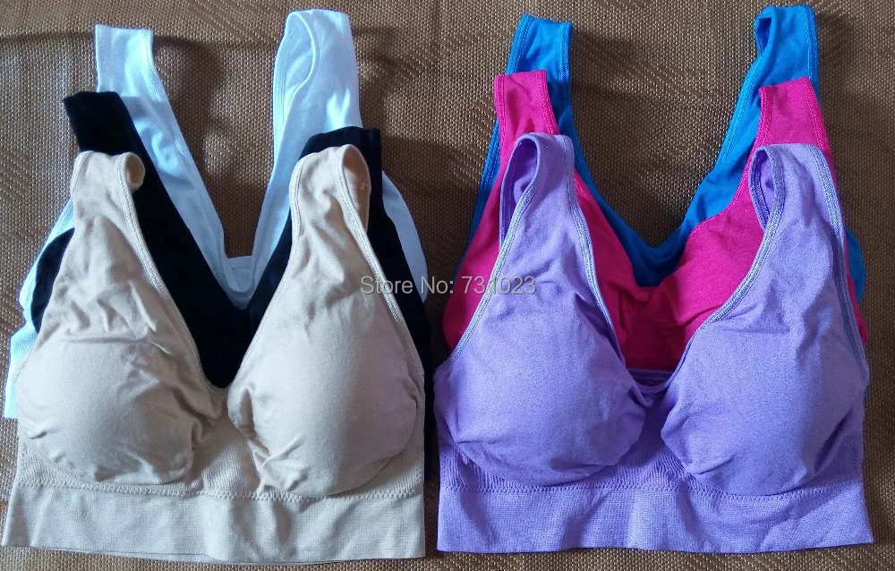 

3pcs/lot 6 Colors Bra with removable sponge pad, Sexy Seamless two layer bra BODY SHAPER Push Up dropship