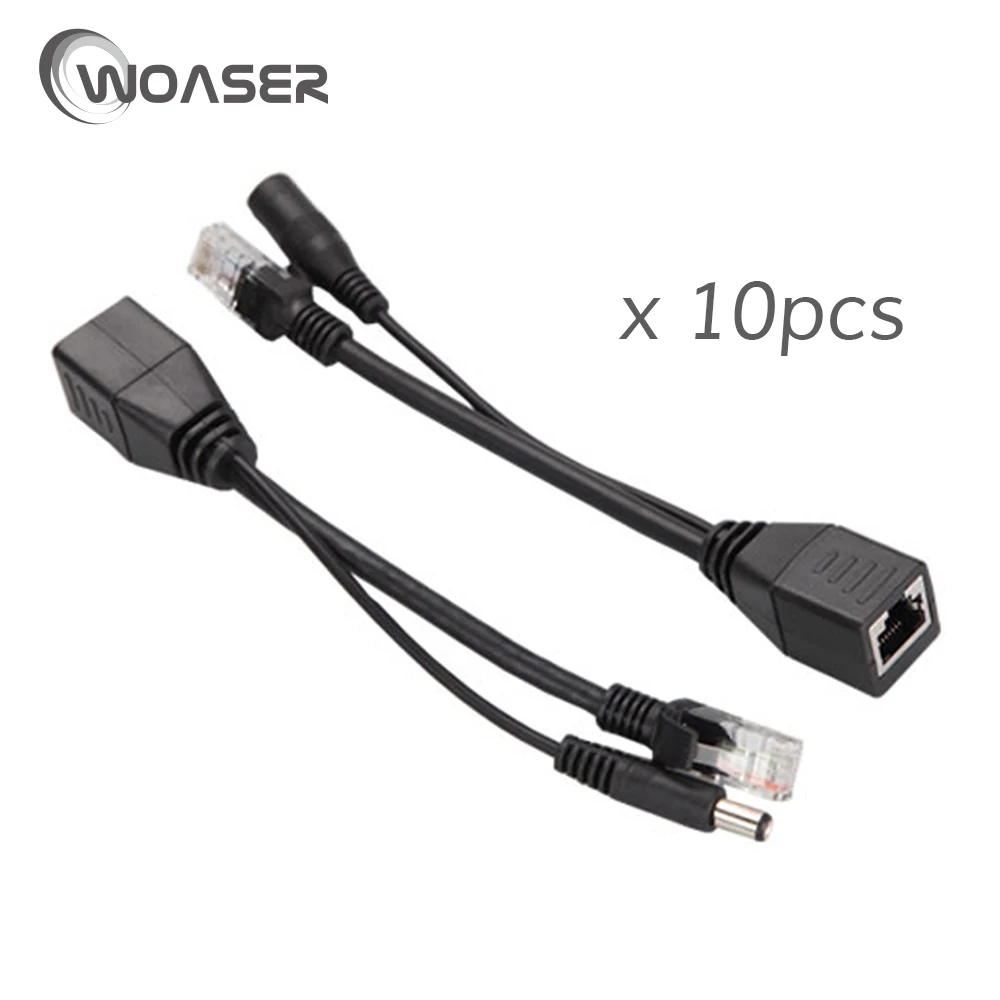 10 шт. 5 pairscable пассивный Мощность Over Ethernet адаптер poe splitter инжектор Питание модулем