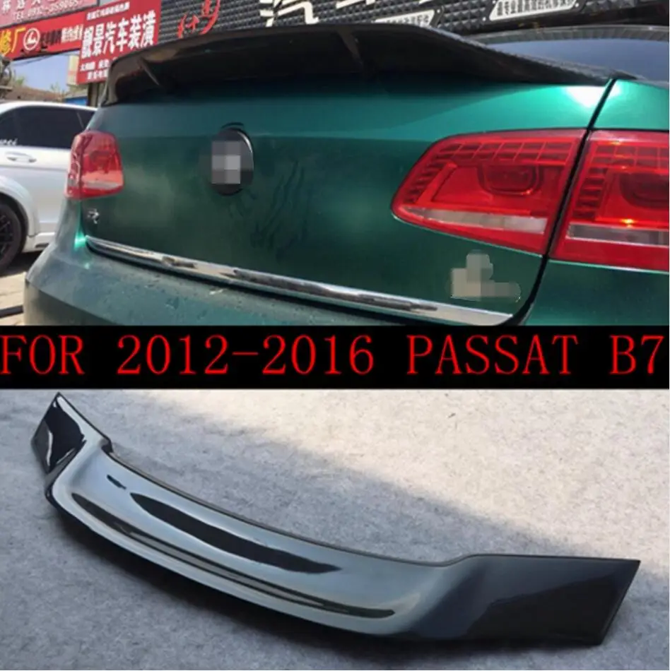 Для Volkswagen VW Magotan Passat B7 B8 2012- хвост из углеродного волокна крыло задний спойлер багажника Car R укладки