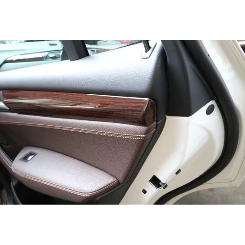 4 шт. внутренняя дверная полоса цвета древесины для BMW X3 F25 2011 2014 и X4 F26 2015 2017|cover for