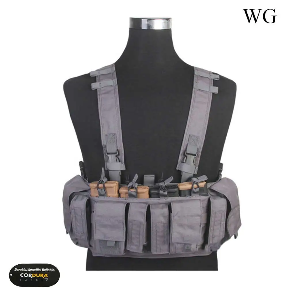 WG Снаряжение Emerson MF style UW IV нагрудная установка с регулировкой, тактический жилет для страйкбола, пейнтбола, боевой военный жилет, нагрудная установка EM7329 - Цвет: WG