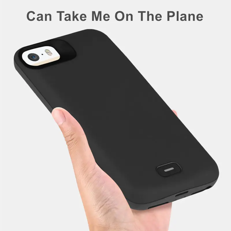 For iphone 5 Battery Case 4000 Mah Backup Cover Smart Charge Power Bank For iphone 5 5S SE Battery Case