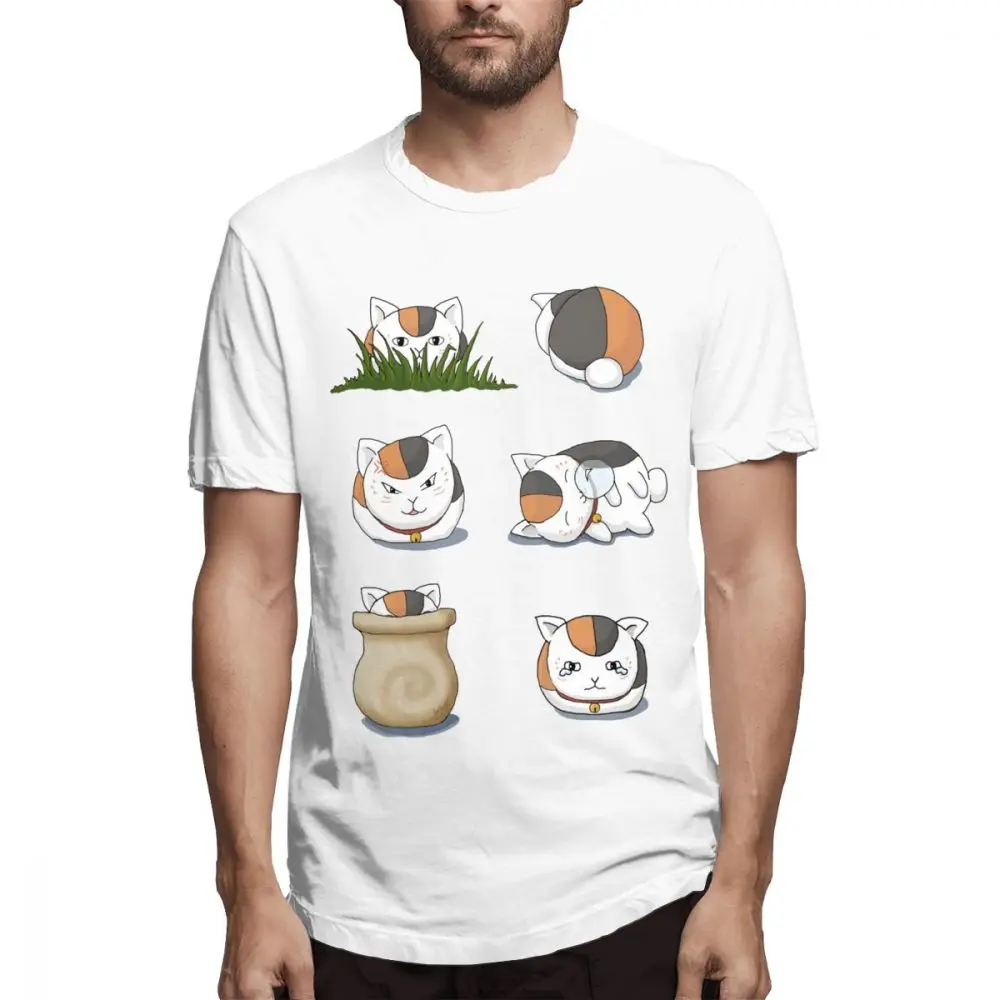 Милая футболка с изображением кота Natsume Yuujinchou Nyanko Sensei Moods Новое поступление 2020 из