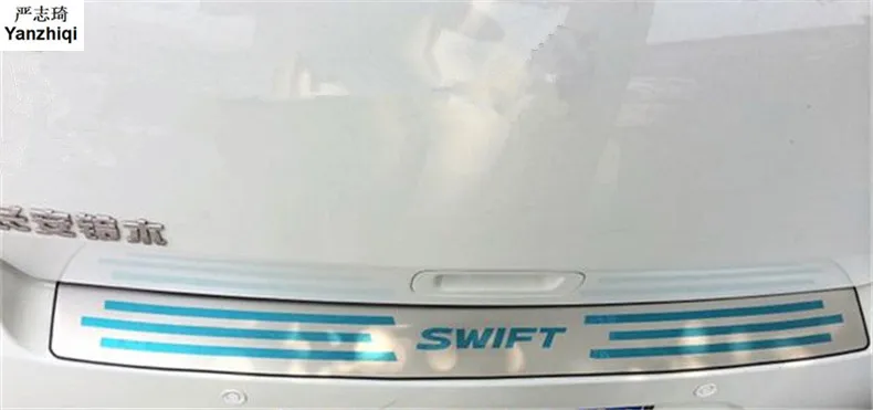 Для 2005-2010 2011- Suzuki Swift из нержавеющей стали задняя Накладка на порог багажника Защитная педаль