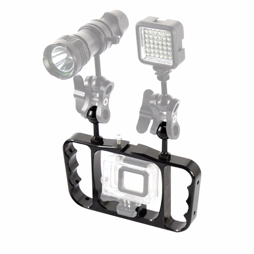 Алюминиевый кронштейн для подводной съемки для GoPro Hero 7 6 5 4/3+/3/2/экшн-камеры аксессуары для дайвинга