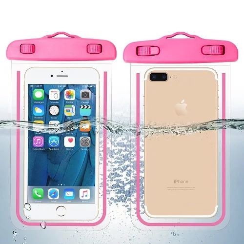 Untoom водонепроницаемый чехол для телефона для iPhone X Xs Max Xr 8 7Plus IPX8 водонепроницаемая сумка для плавания подводный чехол для телефона чехол для samsung - Цвет: Pink