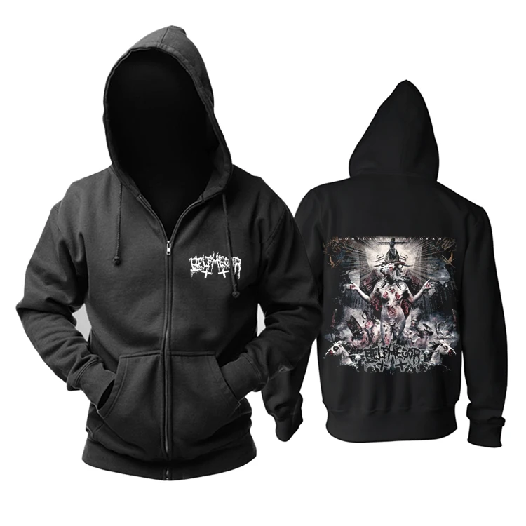 14 вариантов демон свитшоты на молнии belphegor Rock Band толстовки оболочки куртка рокер