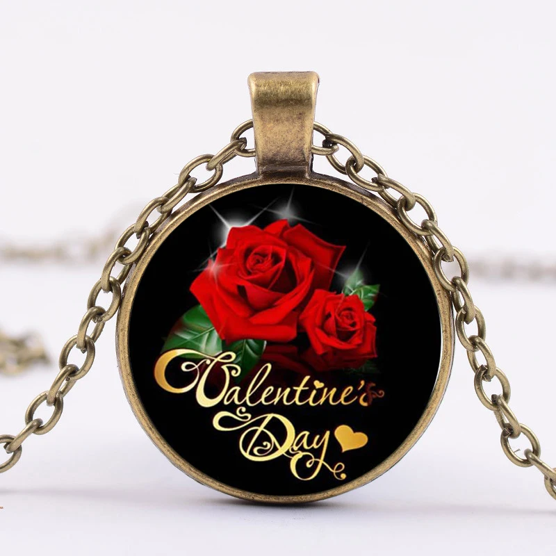 Подарок на день Святого Валентина идея Поцелуй Густава Климта ожерелье