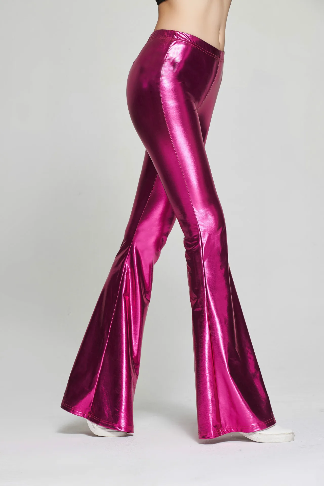 

New Fashion Sexy Women's Sequins Pants Sequined Flare Pants Women Long Pants