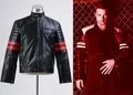 Back To Future Marty Mcfly Jacket Cosplay Costume Man Coat New Casual Outwear Halloween Suit with Pocket