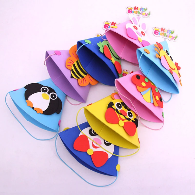 EVA картонная детская шапка для дня рождения с животными Рождественская вечеринка