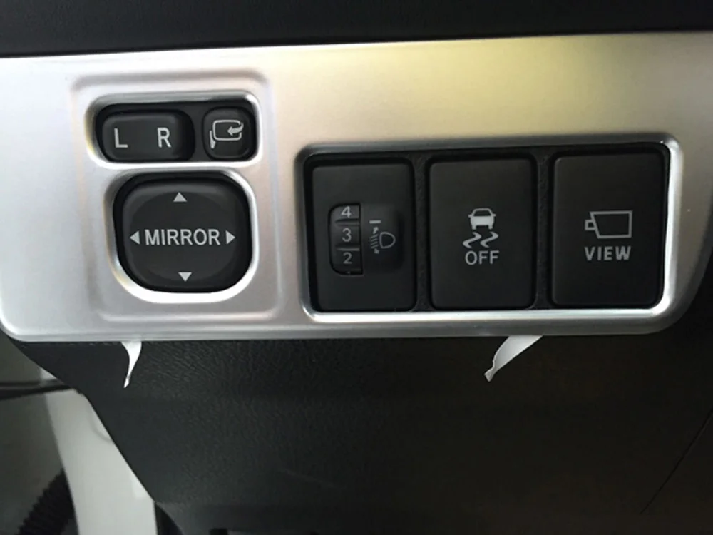 Для Toyota RAV4 2016 ABS Хромированная головной светильник переключатель Управление