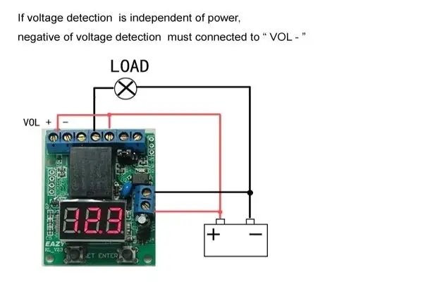 Реле напряжения верхнее и низкое управление детектором выключение защита от