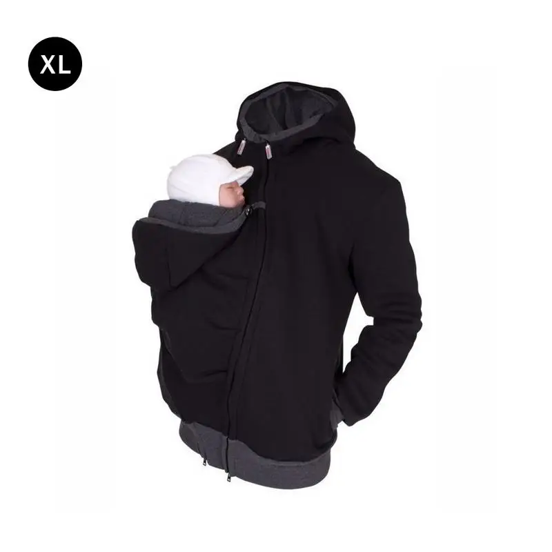 A XL Папа мама зима кенгуру хлопковая детская переноска куртки Одежда для беременных папа пальто толстовки Одежда для переноски Одежда для младенцев - Цвет: A XL