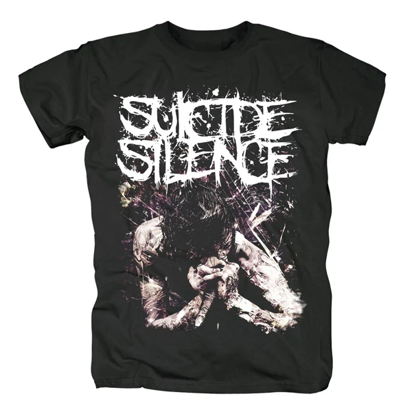 Bloodhoof suicide silence Mitch Lucker Metalcore heavy rock music популярная хлопковая новая футболка азиатского размера - Цвет: style4