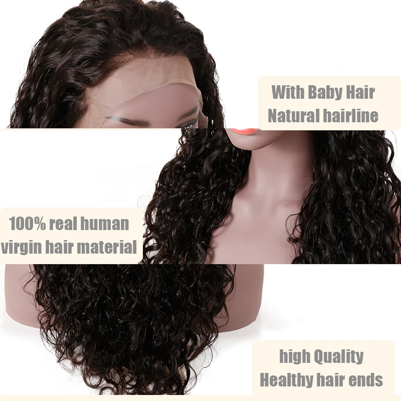 Addbeauty полный парик шнурка бразильские Remy человеческие волосы с детские