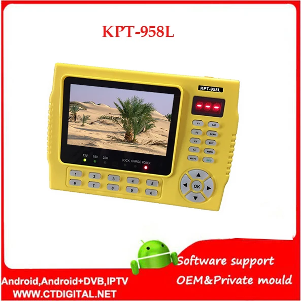 Kpt 958l 4,3 дюймовый ЖК-экран satlink kpt-958l DVB-S2 спутниковый искатель MPEG4 satfinder meter1080p