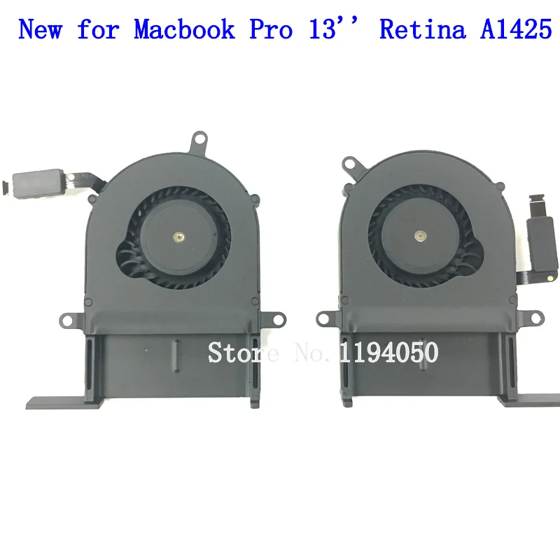 Совершенно новый оригинальный для Macbook Pro 13 'Retina A1425 левый и правый ноутбук кулер для процессора