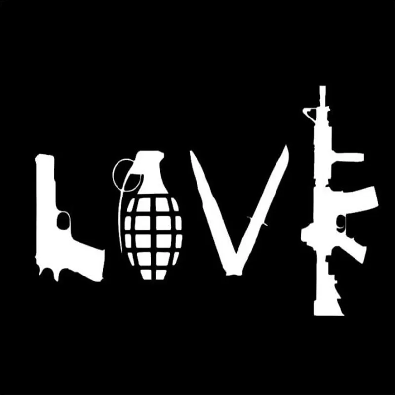 IDFIAF Banksy любовь оружие стикер на стену Искусство граффити улица виниловая