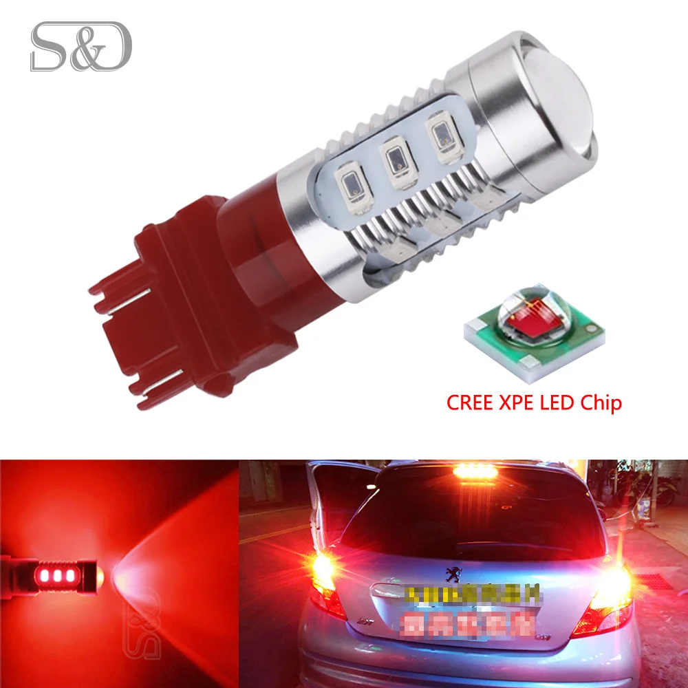 2 шт. 3157 3156 p27/7 Вт 12SMD 5730 + Топ 5 высокой мощности светодиодный Автомобильный
