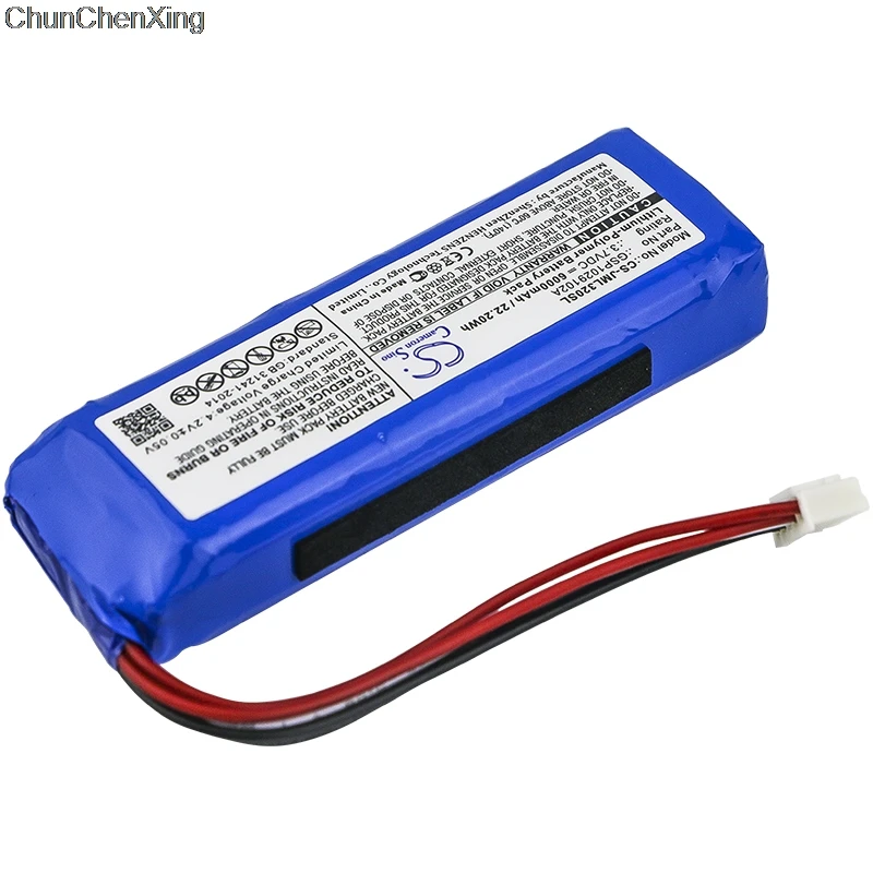 Аккумулятор Cameron Sino для JBL Charge 3 2016 GSP1029102A 6000 мАч 2 красных и черных провода