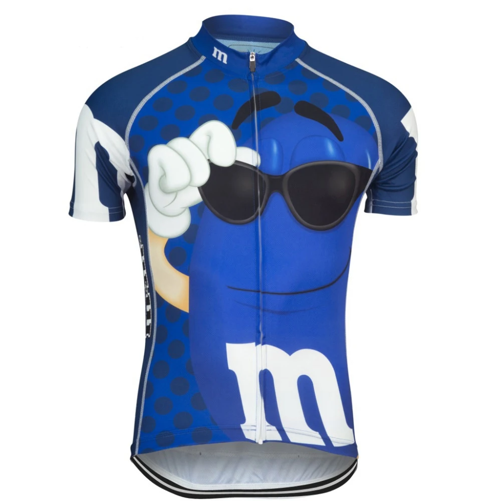Со смешными героями из мультфильмов Велоспорт Джерси ropa ciclismo Для мужчин с