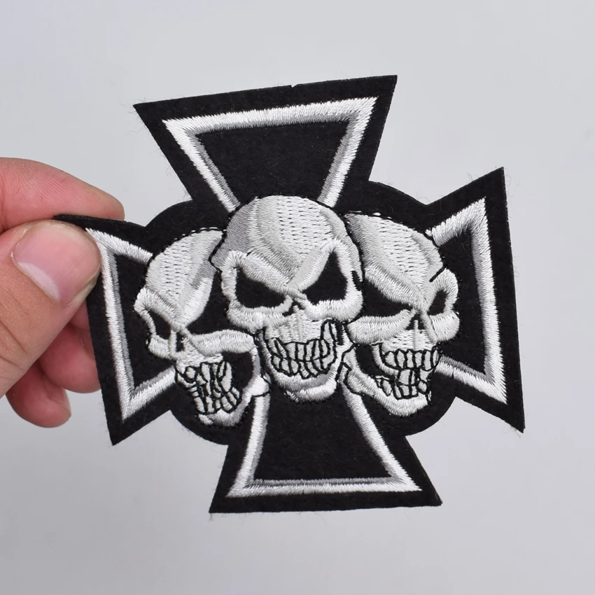 Женская Байкерская футболка с принтом в виде скелета и скелета|patch iron on|iron onpatch |