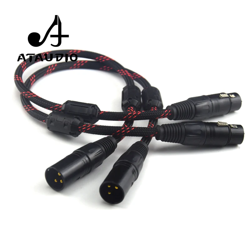 ATAUDIO 1 пара Hifi 2 XLR штекер гнездо балансировочный аудиокабель высокая