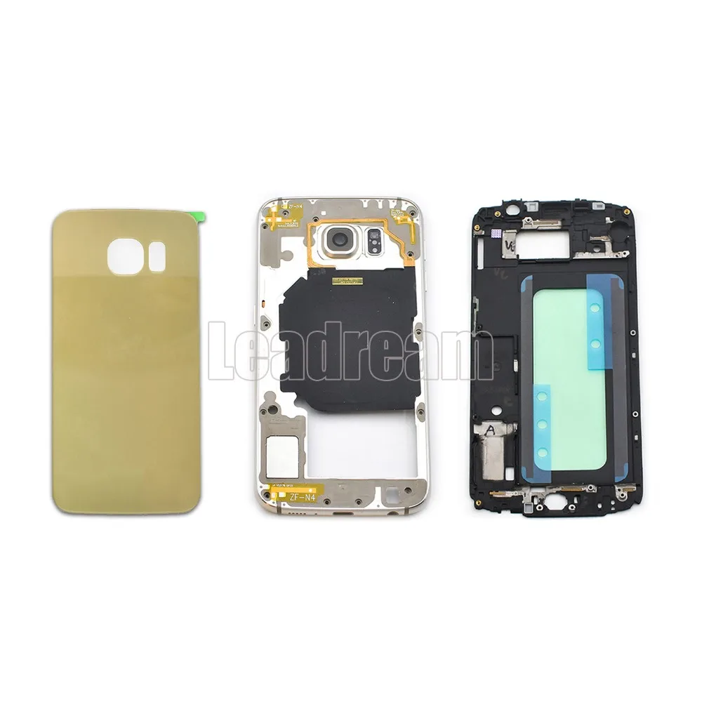 

20sets/lot Free DHL For SAMSUNG Galaxy S6 G920 Middle Frame Full Housing Chassis (Battery cover +Middle Frame +Front Frame)