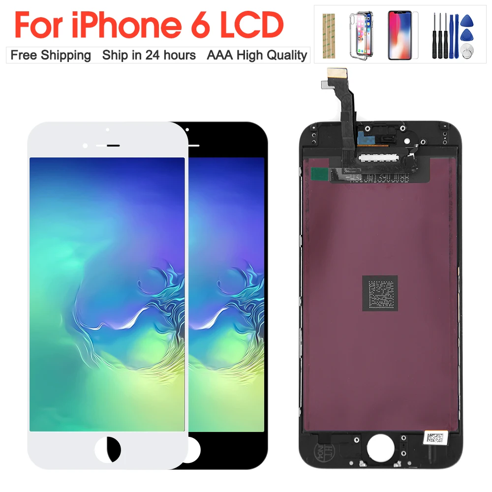 ЖК дисплей класса AAA +++ для iphone 6 с дигитайзером в сборе без битых пикселей
