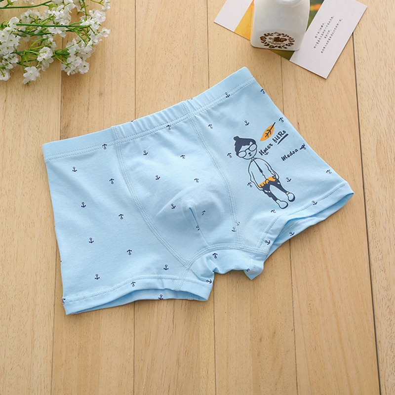 5 шт./лот нижнее белье для мальчиков зрелище мальчик узор трусики подходит