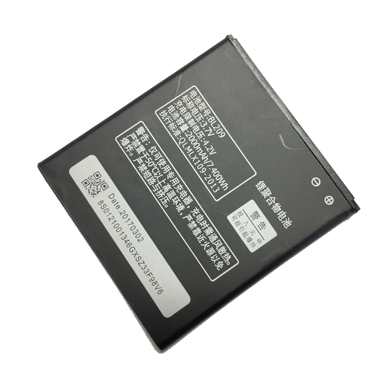 MaleCrane Replacement Cell Phone Battery 2000mAh BL209 For Lenovo A706 A788T A820E A760 A516 A378T A398T Polymer Li-ion | Мобильные