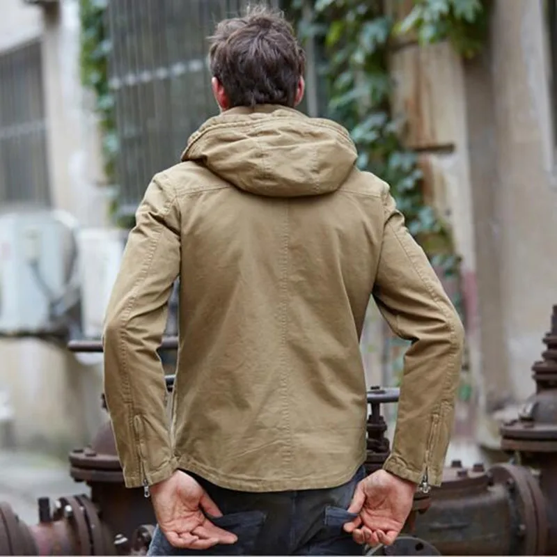 Military industry of new fund 2016 autumn winters is men's jacket Cultivate one's morality hooded men casual | Мужская одежда