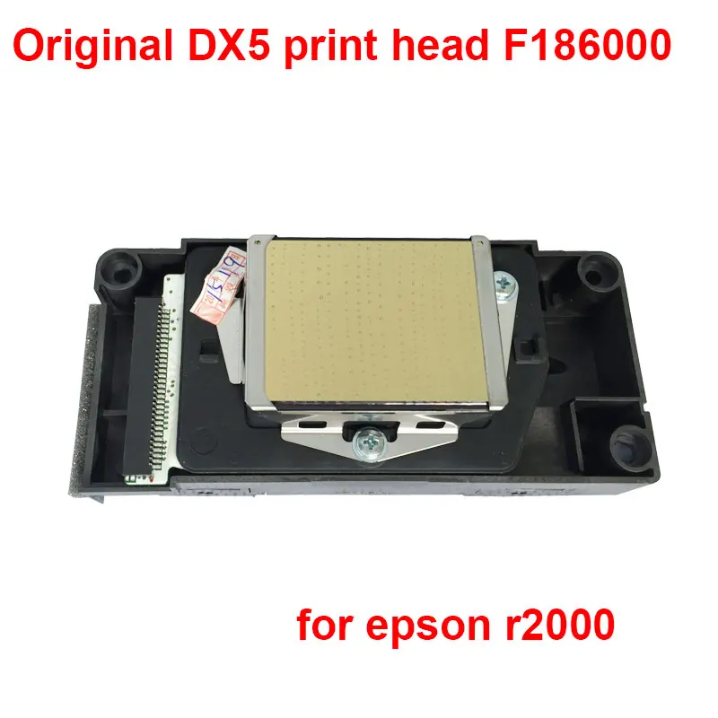 Оригинальная DX5 Печатающая головка F186000 для epson r2000 печатающая Сольвентная