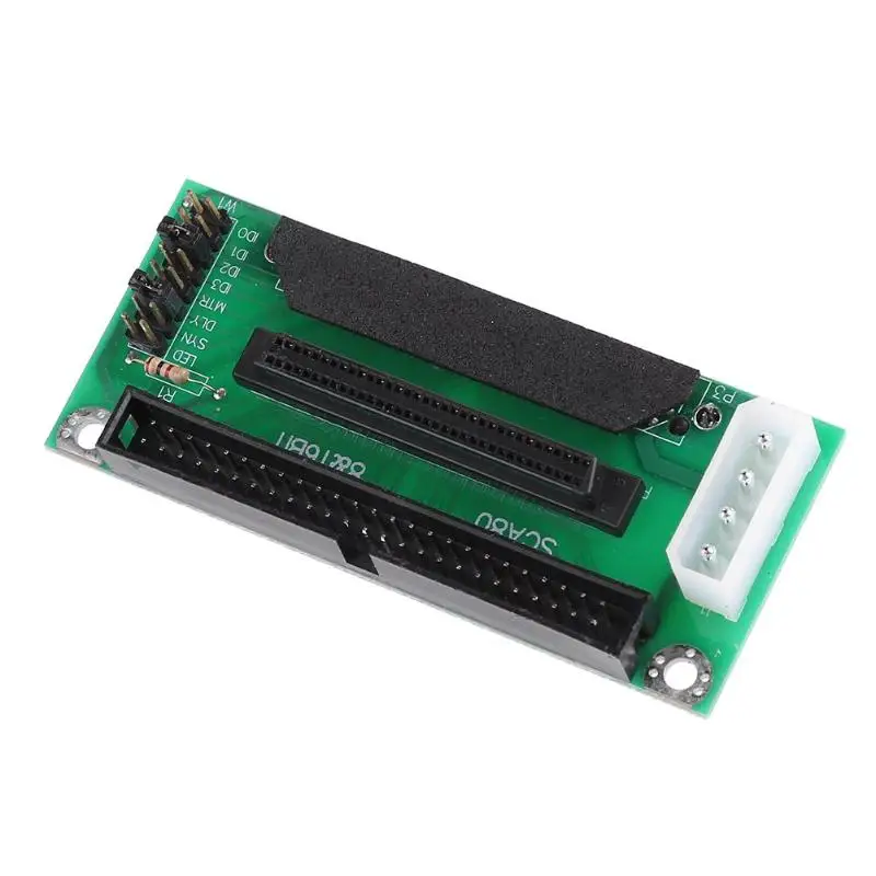 Высокое качество SCSI SCA 80 Pin to 68Pin 50 IDE адаптер для жесткого диска плата модуля