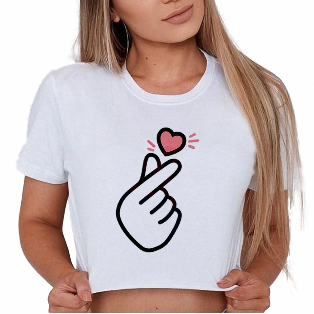 Лето 2018 корейский Для женщин укороченный топ свободную рубашку негабаритных