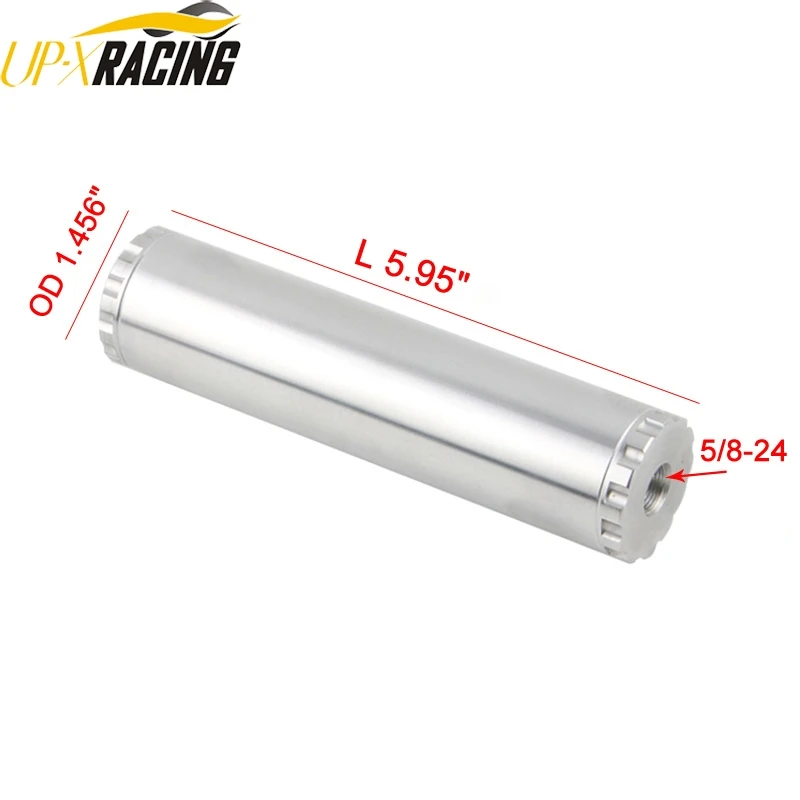 5-8-24 silver 1/2-28 5/8-24 алюминиевый топливный фильтр для NAPA 4003 WIX 24003 OD 1,45" L 5,95" QT4003 - Цвет: 5-8-24 silver