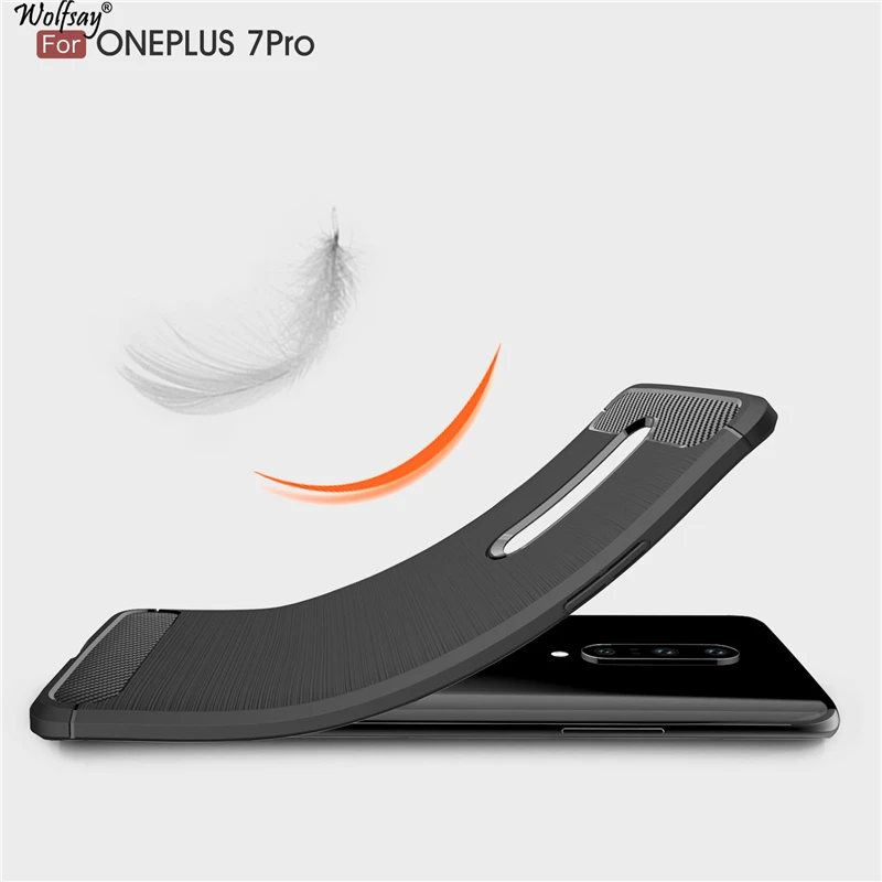 Wolfsay противоударный чехол для Oneplus 7 Pro Чехол One Plus 7Pro Мягкий ТПУ матовый Телефон