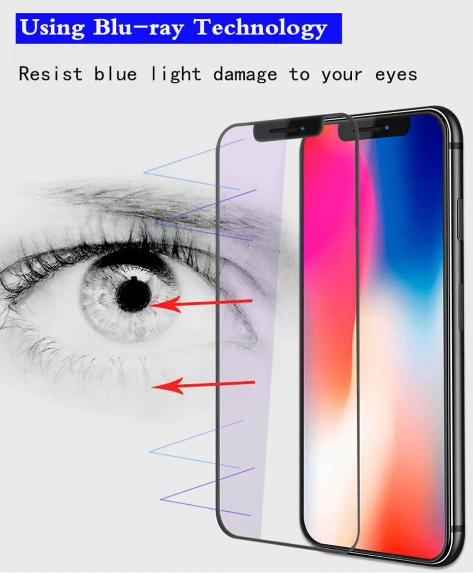 Xwmaki 3D полное покрытие протектор экрана закаленное стекло для Apple iPhone XSmax Xr Xs 11 pro max Blu-Ray большое окно Мягкий край