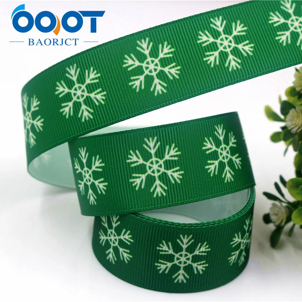 Новогодние ленты OOOT BAORJCT 178173 25 мм 10 ярдов Термотрансферная печатная корсажная