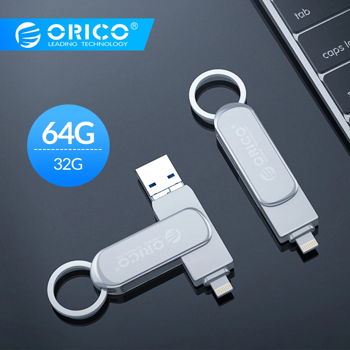 ORICO USB флеш-накопитель 3 в 1 OTG U диск 64 Гб оперативной памяти, 32 Гб встроенной памяти, USB3.0 Micro-B флэш-память USB флэш-диск USB3.0 U диск