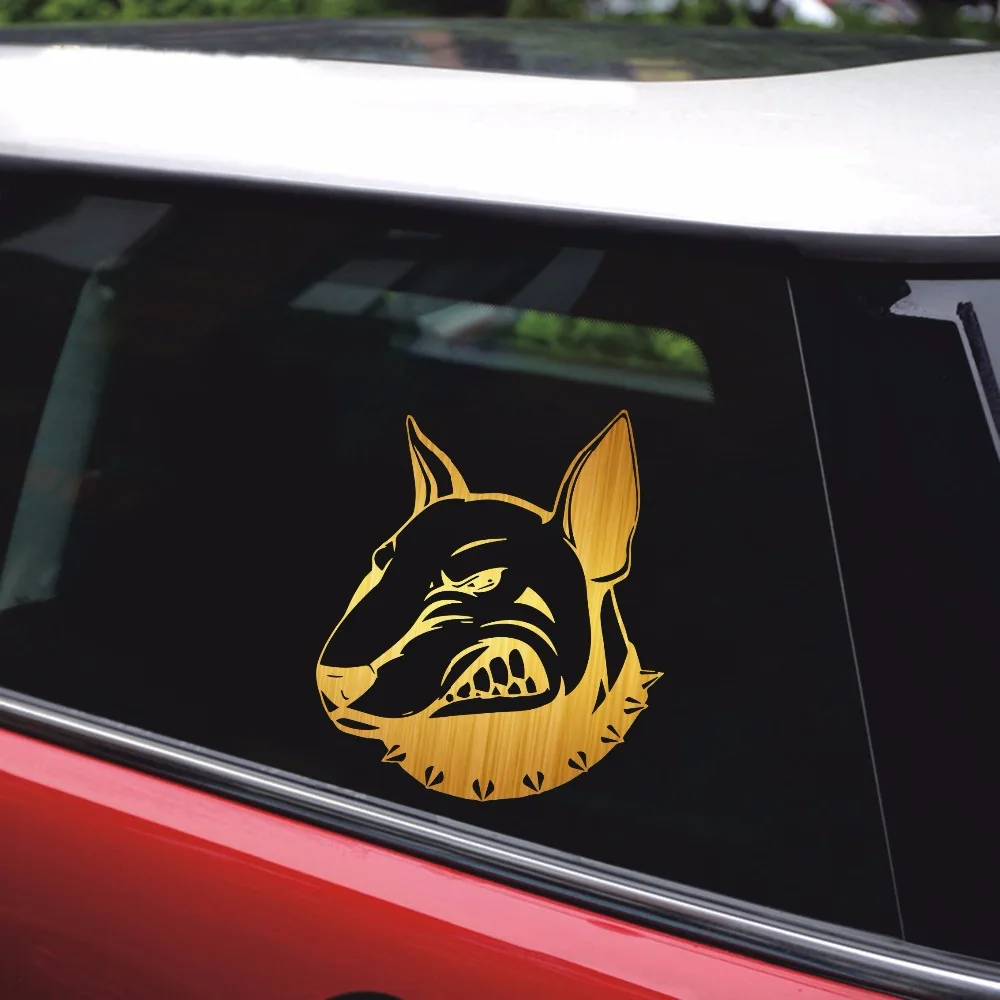 13 3*15 7 см Angry Bullterrier автомобильные наклейки с собаками креативная виниловая
