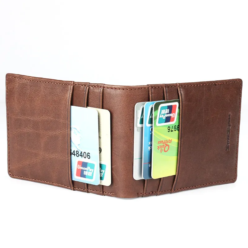 Роскошный Повседневный мужской кошелек Ruil в стиле ретро из 100% натуральной кожи