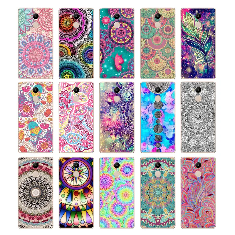 DREAMFOX L389 Paisley Flower Mandala Soft TPU Silicone Case Cover For Xiaomi Redmi Note 3 4 4X 5 5A 6 7 Pro Global |