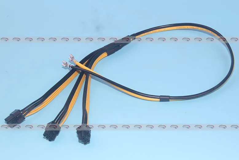 10 шт. S7 к тройной 3x PCIe PCI Express 6pin GPU Графика карты сплиттер Мощность кабель для btc