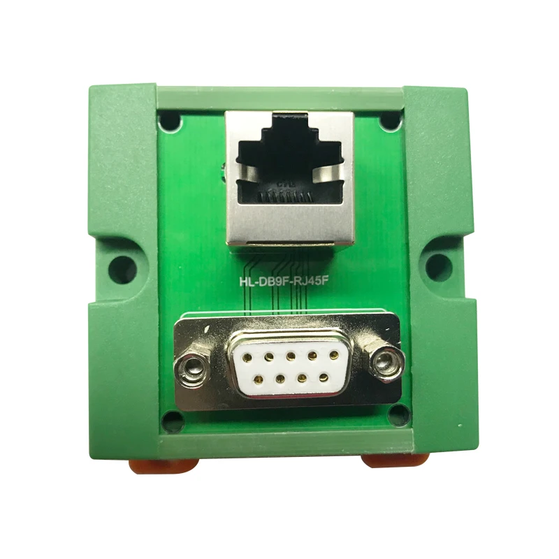 DB9 гнездо к RJ45 порт RS232 сетевому порту адаптер конвертер сетевой LAN DIN рейку |